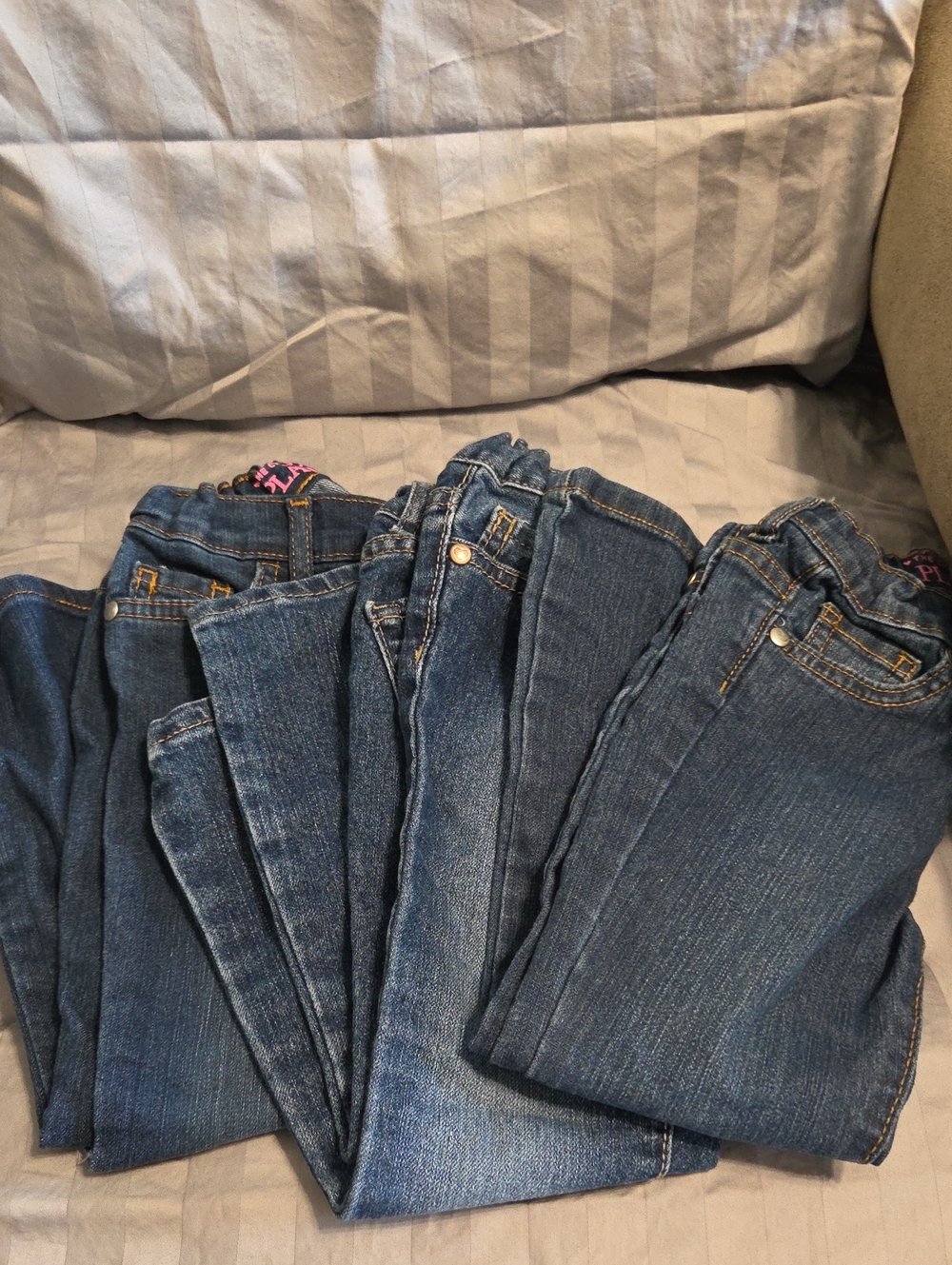 The Children's Place Kids' Blue Denim Jeans - Pack of Dark Wash Jeans